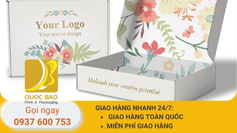 hộp carton nắp gài