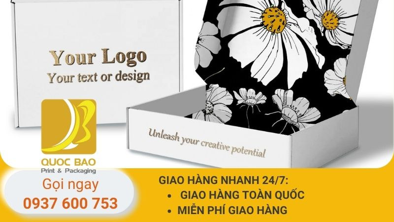 hộp carton nắp gài