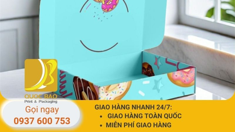 Hộp carton nắp gài giá rẻ