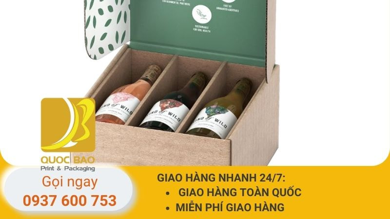hộp carton nắp gài giá rẻ