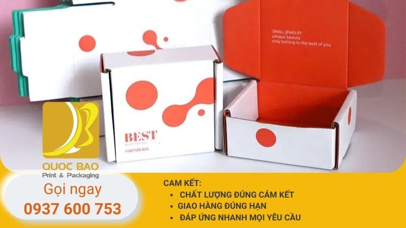 hộp carton nắp gài đóng hàng giá rẻ
