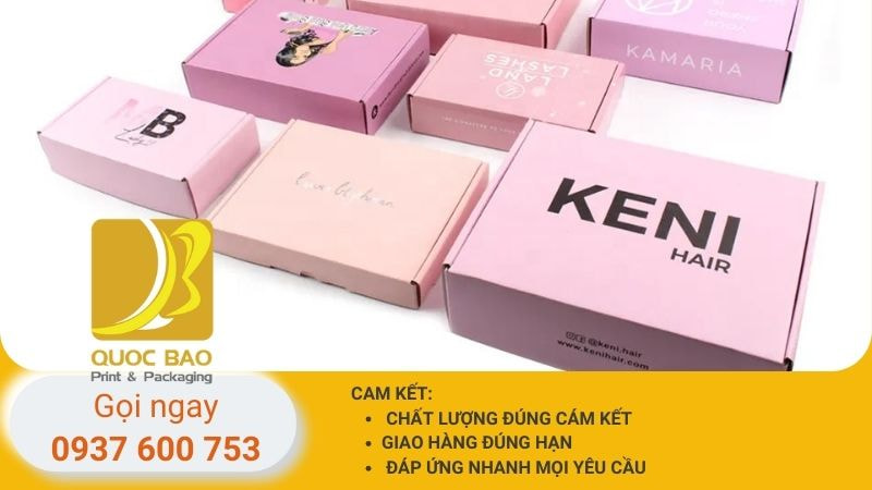 hộp carton nắp gài