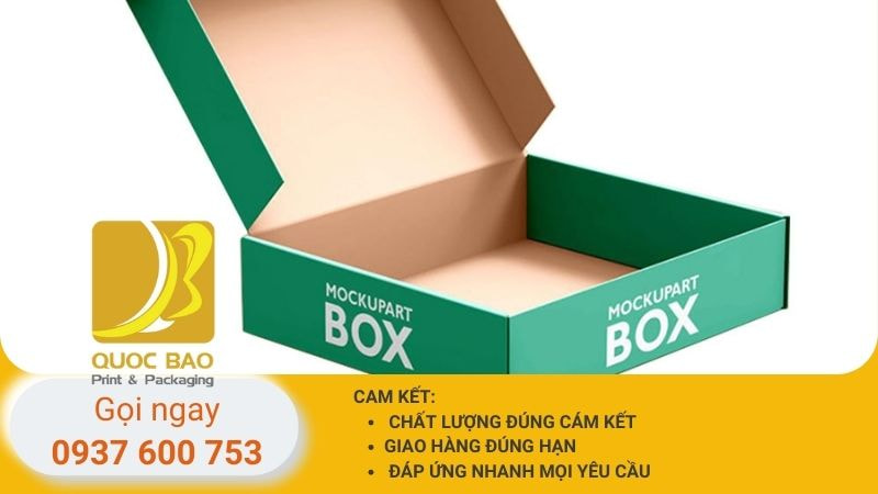 Hộp carton nắp gài giá rẻ