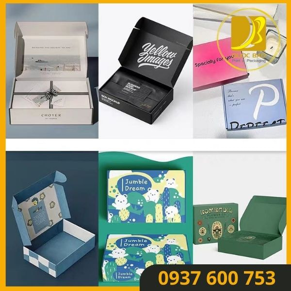 hộp carton nắp gài