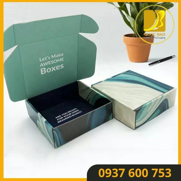 hộp carton nắp gài