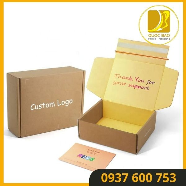 Giải Pháp Đóng Gói Thông Minh - Hộp Carton Nắp Gài Quốc Bảo