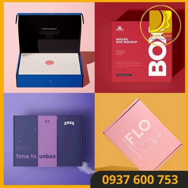 Hộp carton nắp gài