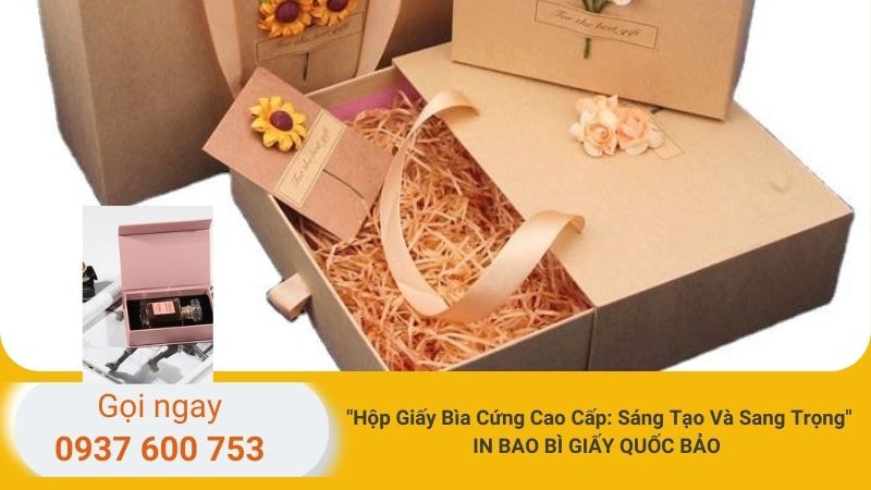 Hộp giấy đựng quà Tết 2025: Món quà tri ân tinh tế, sang trọng