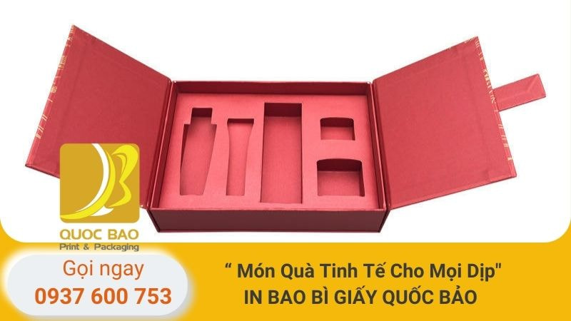 Hộp giấy đựng quà Tết 2025: Món quà tri ân tinh tế, sang trọng