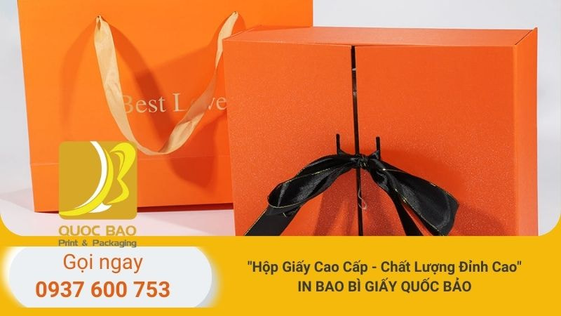 Hộp giấy đựng quà Tết 2025: Món quà tri ân tinh tế, sang trọng