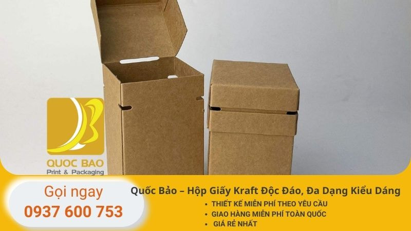 In hộp Giấy Kraft giá rẻ