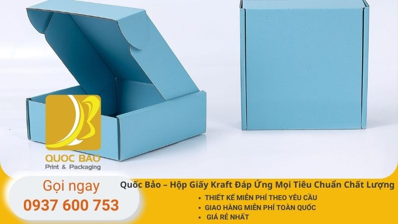 In hộp Giấy Kraft giá rẻ