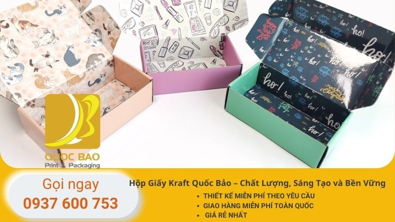 In hộp Giấy Kraft giá rẻ