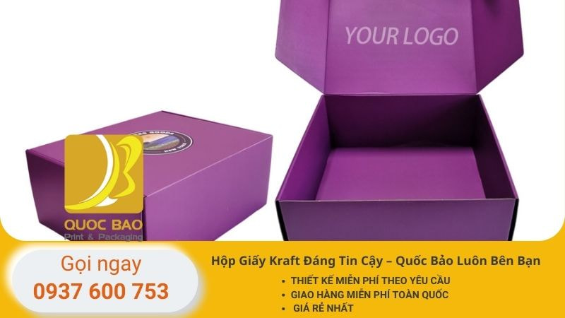 In hộp Giấy Kraft giá rẻ