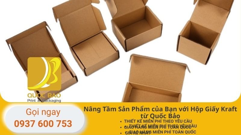 In hộp Giấy Kraft giá rẻ
