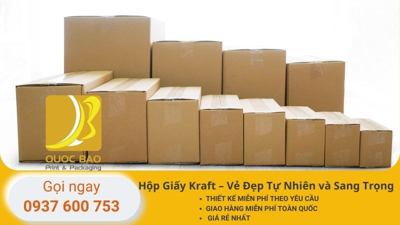 In hộp Giấy Kraft giá rẻ