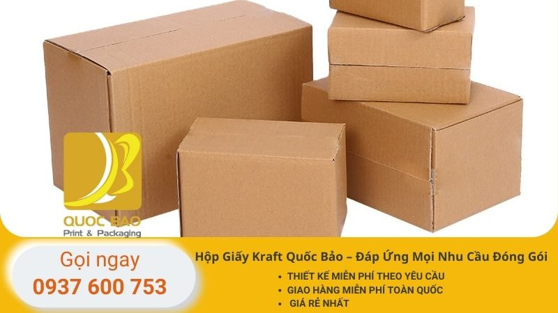 In hộp Giấy Kraft giá rẻ