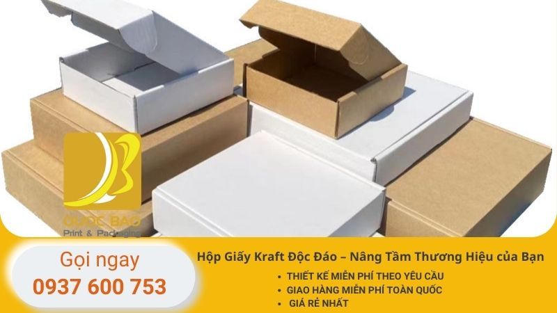In hộp Giấy Kraft giá rẻ