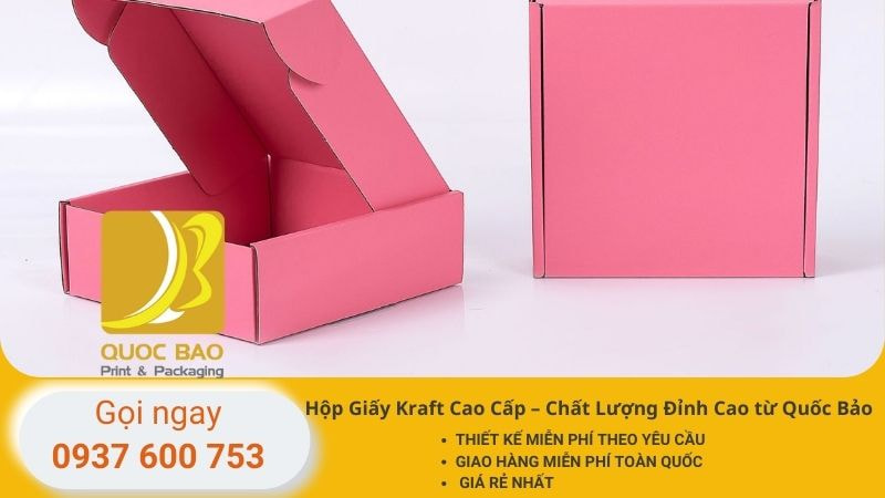 In hộp Giấy Kraft giá rẻ