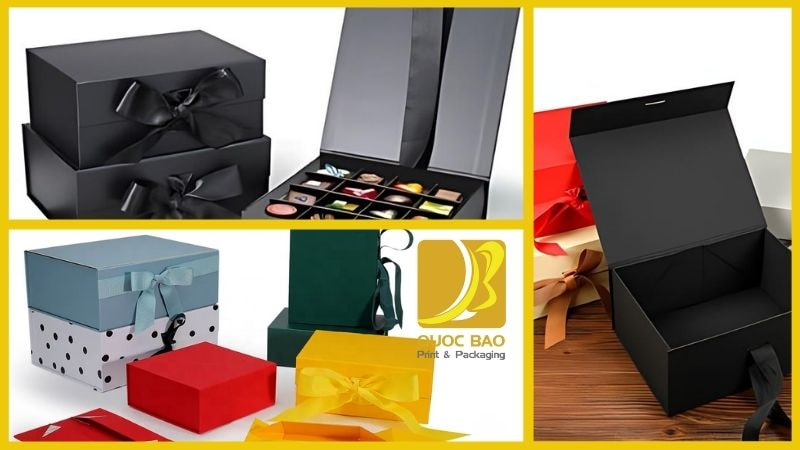 In hộp giấy cao cấp đựng quà tặng Quốc Bảo