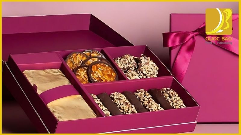 In hộp giấy cao cấp đựng quà tặng Quốc Bảo