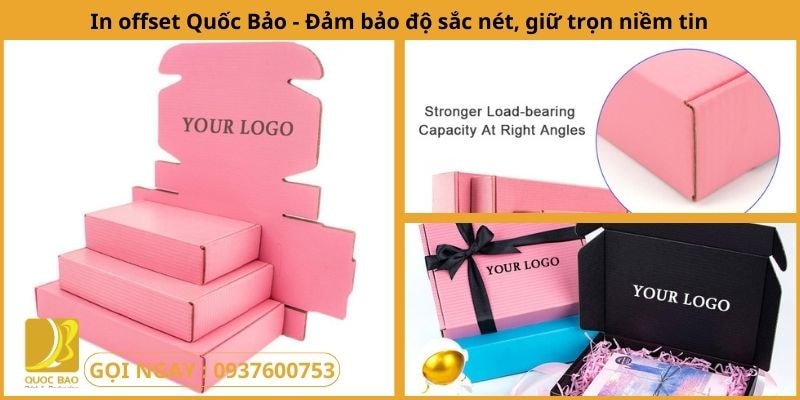 in bao bì hộp giấy carton nắp gài dung qua dong hang