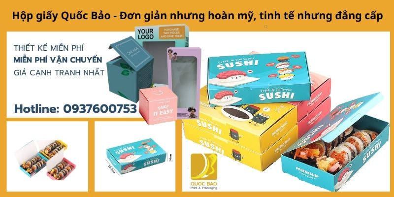 Hộp Giấy Ivory: Bề Mặt Mịn Màng, In Ấn Sắc Nét, Màu Sắc Chân Thực.