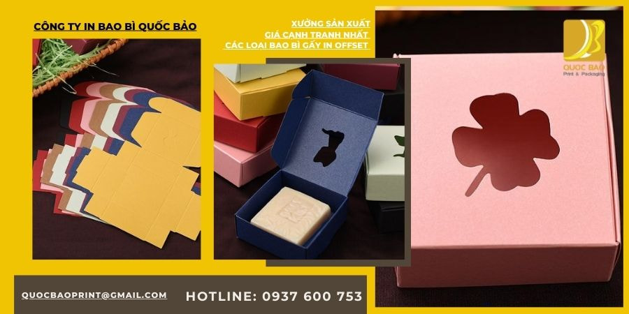 Xưởng in bao bì hộp giấy cao cấp đựng quà tặng Quốc Bảo