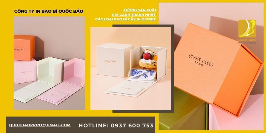 Xưởng in bao bì hộp giấy cao cấp đựng quà tặng Quốc Bảo