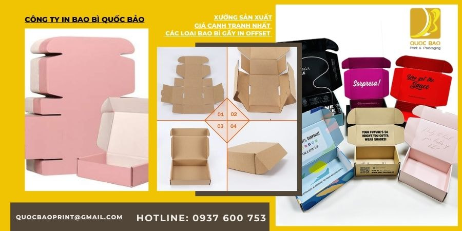 Xưởng in bao bì hộp giấy cao cấp đựng quà tặng Quốc Bảo