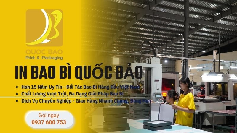 In hộp giấy cao cấp đựng quà tặng Quốc Bảo