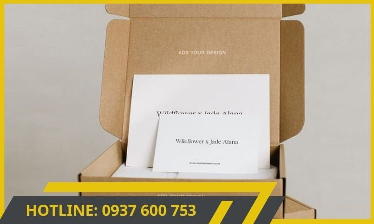 Hộp giấy carton đóng hàng có thể in logo và thông tin thương hiệu
