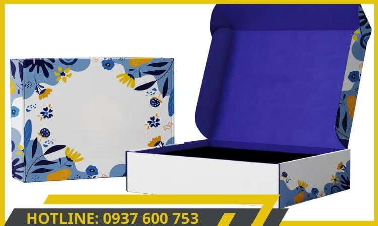 Hộp giấy carton đóng hàng có thể in logo và thông tin thương hiệu