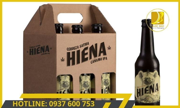 Hộp giấy carton đóng hàng thiết kế gọn nhẹ dễ dàng mang theo và vận chuyển.