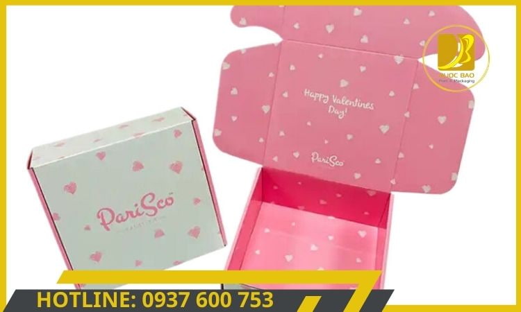 Hộp giấy carton đóng hàng cho ngành thực phẩm, chống thấm mỡ