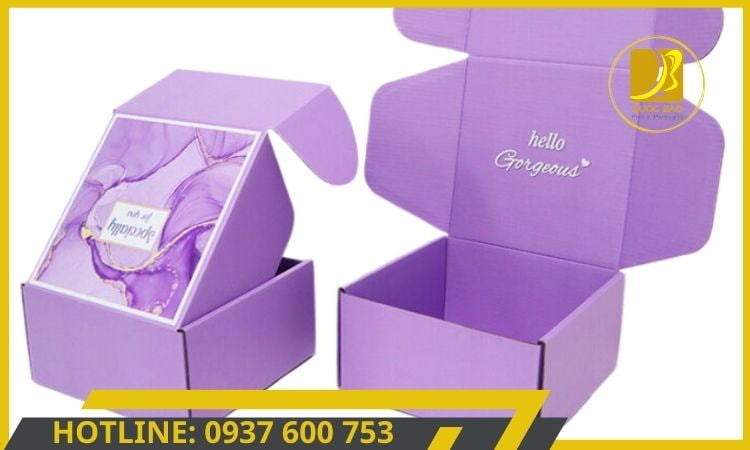 Hộp giấy carton đóng hàng thân thiện với môi trường, giấy dễ phân hủy.