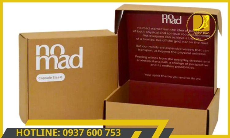 Hộp giấy carton đóng hàng với chất liệu in Tốt giữ màu tốt không phai màu theo thời gian.