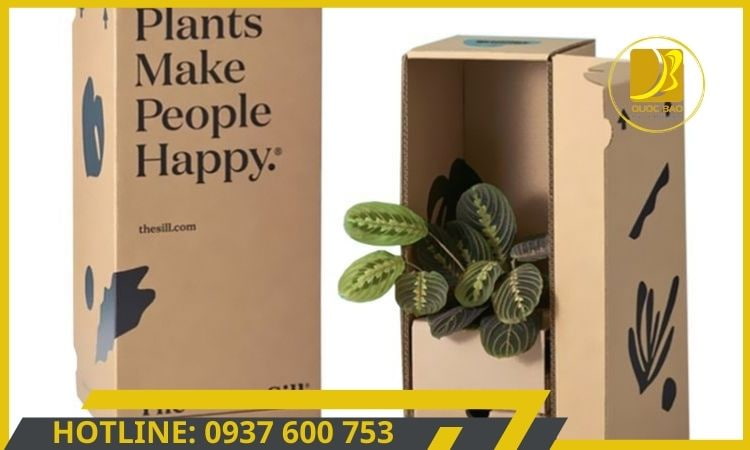 Hộp giấy carton đóng hàng tối ưu không gian lưu trữ, thiết kế tiết kiệm không gian.