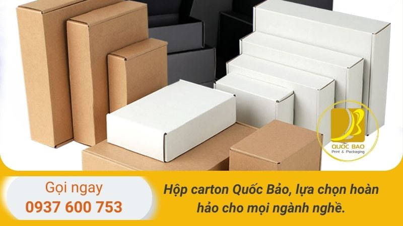 Hộp giấy carton đóng hàng có thể xếp gọn dễ dàng lưu trữ.