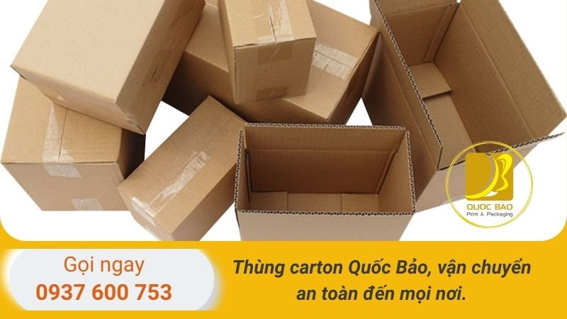 Hộp giấy carton đóng hàng có thể xếp gọn dễ dàng lưu trữ.