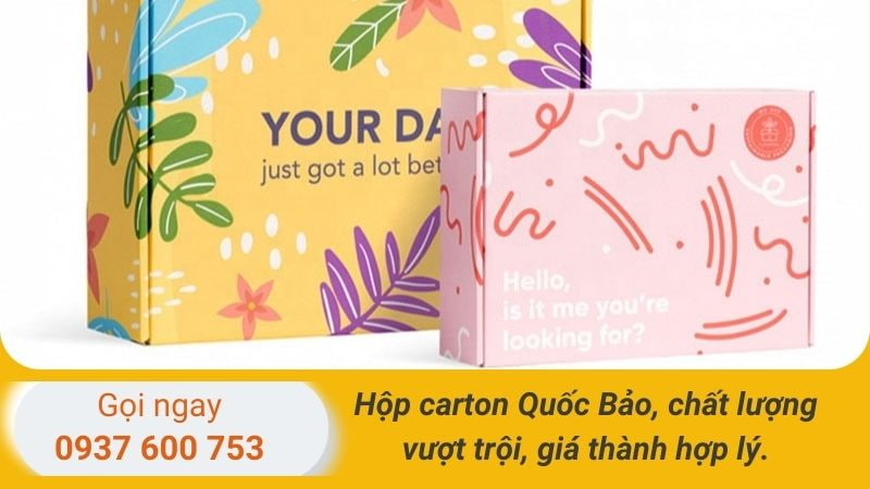 Hộp giấy carton đóng hàng chịu lực tốt, có độ bền cơ học cao