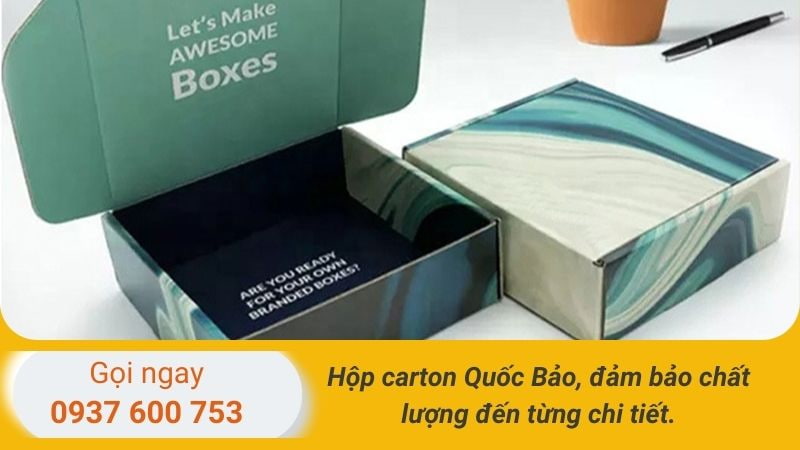 Hộp giấy carton đóng hàng chịu lực tốt, có độ bền cơ học cao