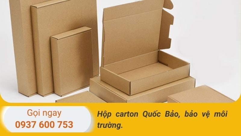 Hộp giấy carton đóng hàng chịu lực tốt, có độ bền cơ học cao