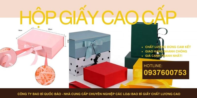 Hộp đựng quà cao cấp, Sản xuất bao bì giấy