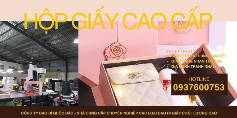 Hộp đựng quà cao cấp, Sản xuất bao bì giấy