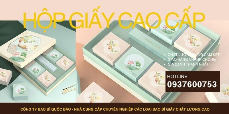 Hộp đựng quà cao cấp, Sản xuất bao bì giấy
