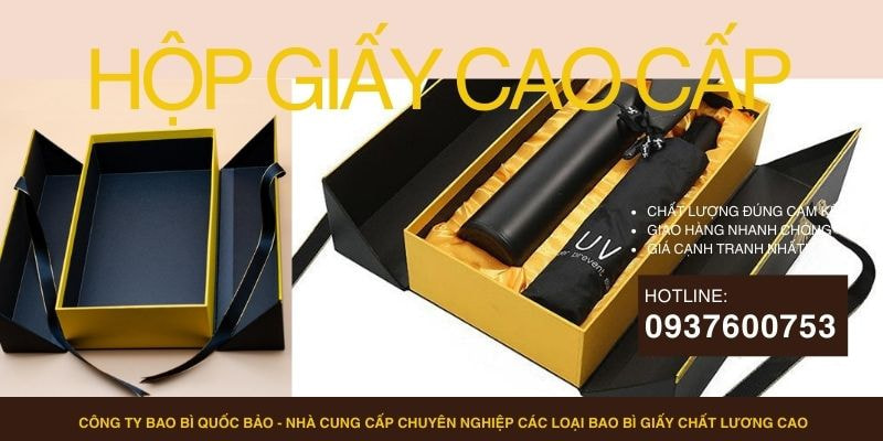 Hộp đựng quà cao cấp, Sản xuất bao bì giấy