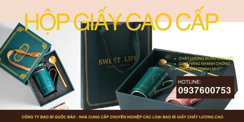 Hộp đựng quà cao cấp, Sản xuất bao bì giấy