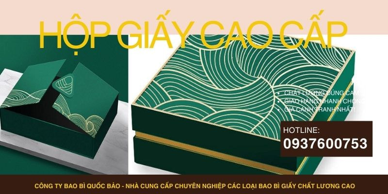 Hộp đựng quà cao cấp, Sản xuất bao bì giấy