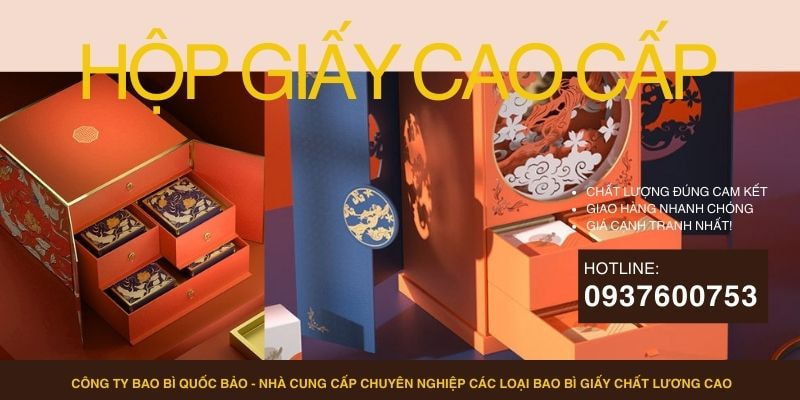 Hộp đựng quà cao cấp, Sản xuất bao bì giấy